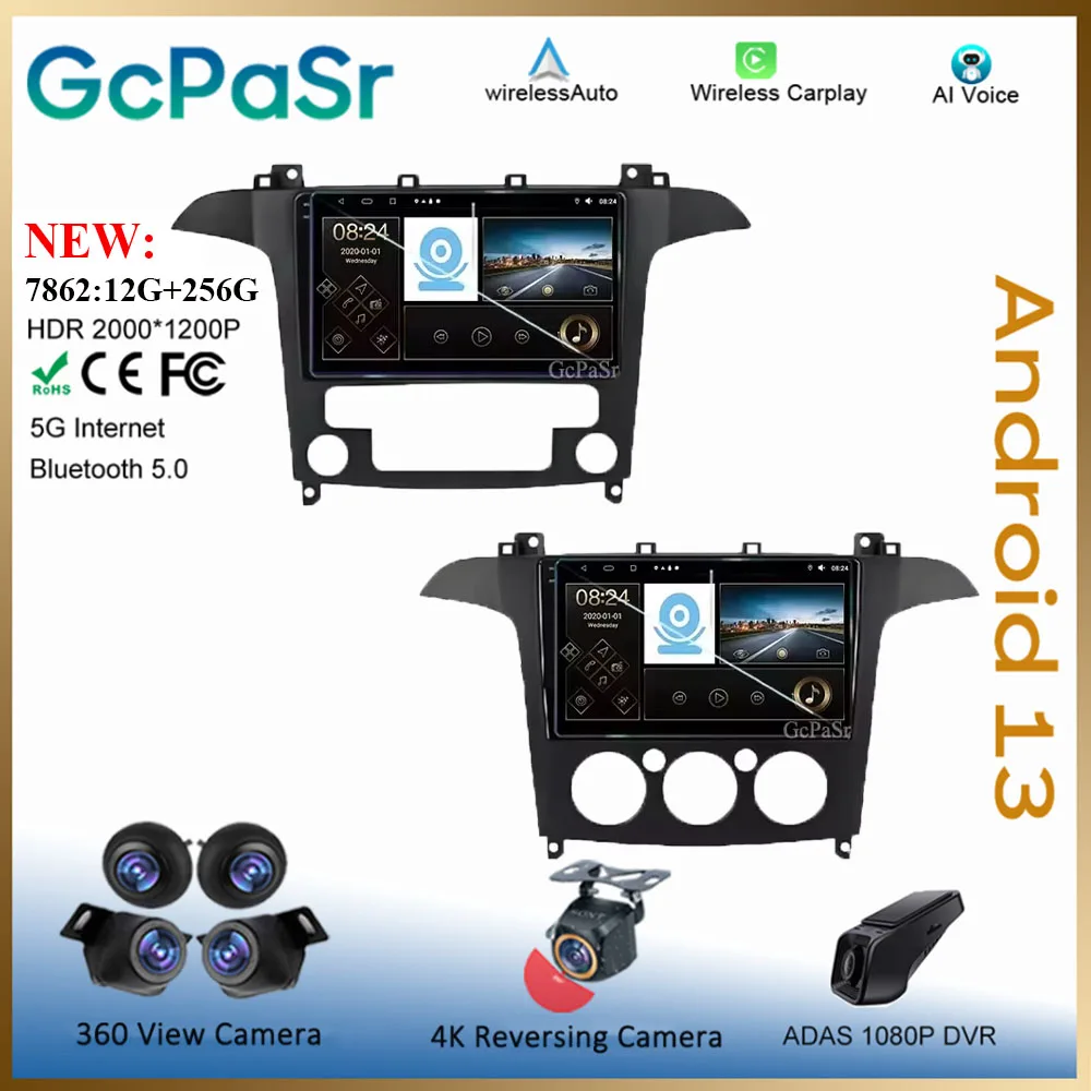Car CPU Android For Ford S-MAX S MAX 1 2006 - 2015 Head Unit 7862 Auto Carplay Navigation Stereo 5G Screen High-performance Cam
Car CPU Android For Ford S-MAX S MAX 1 2006 - 2015 Head Unit 7862 Auto Carplay Navigation Stereo 5G Screen High-performance Cam