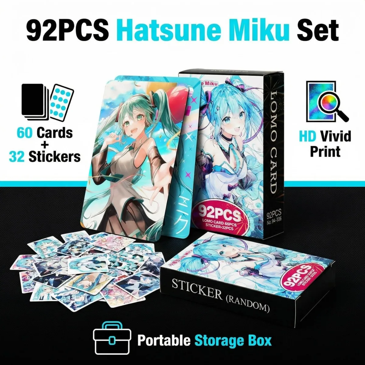 92PCS Anime Figure Hatsune Miku Collectible Cards Miku Len Kagamine Animes Photo Card High Quality Paper Photocard Vocaloid Fans
92PCS Anime Figure Hatsune Miku Collectible Cards Miku Len Kagamine Animes Photo Card High Quality Paper Photocard Vocaloid Fans