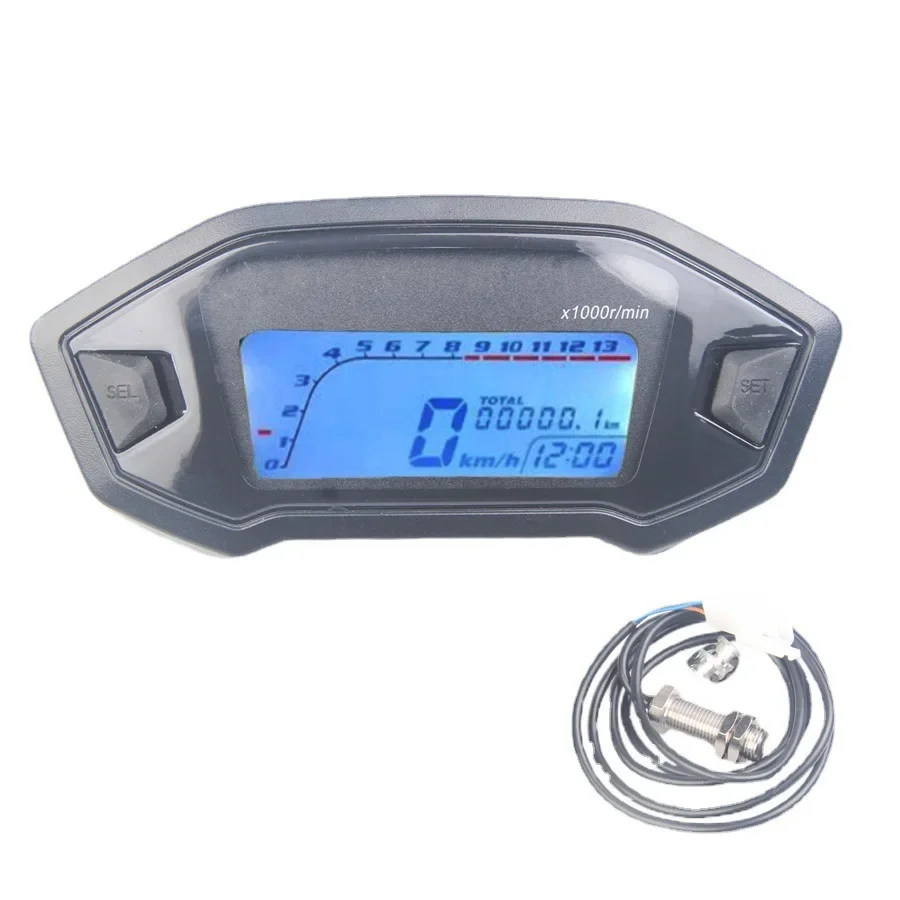 Motorcycle LCD instrument modified retro gear meter electronic tachometer code meter kilometer oil gauge odometer
Motorcycle LCD instrument modified retro gear meter electronic tachometer code meter kilometer oil gauge odometer