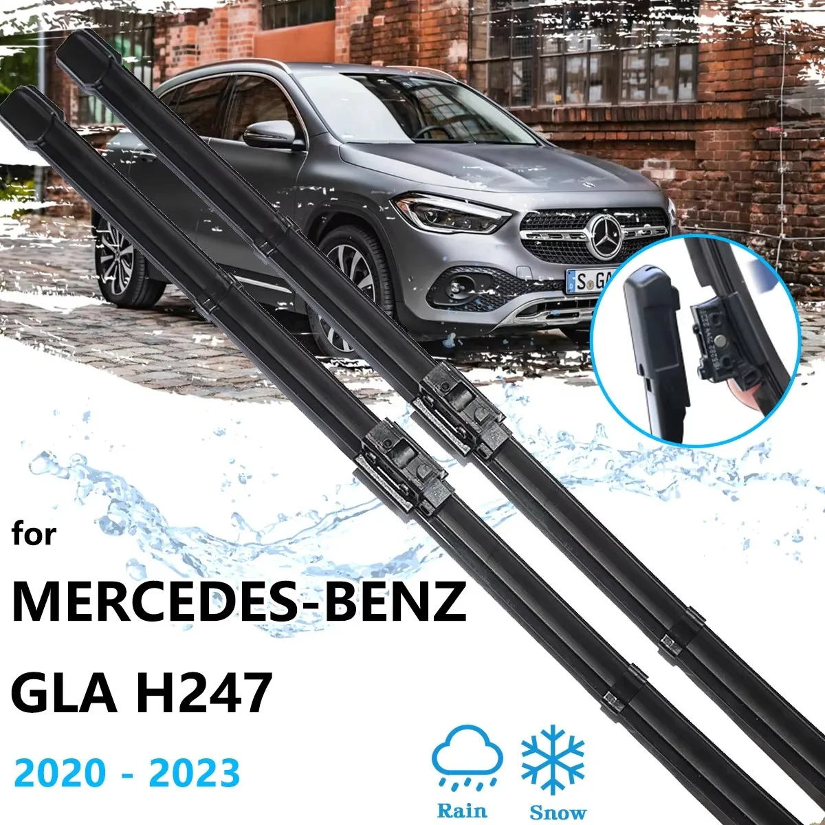 For Mercedes-Benz GLA H247 MK2 EQA 2020 2021 2022 2023 Front Rear Wiper Blades Set Brushes Washers Window Cleaning Accessorie
For Mercedes-Benz GLA H247 MK2 EQA 2020 2021 2022 2023 Front Rear Wiper Blades Set Brushes Washers Window Cleaning Accessorie