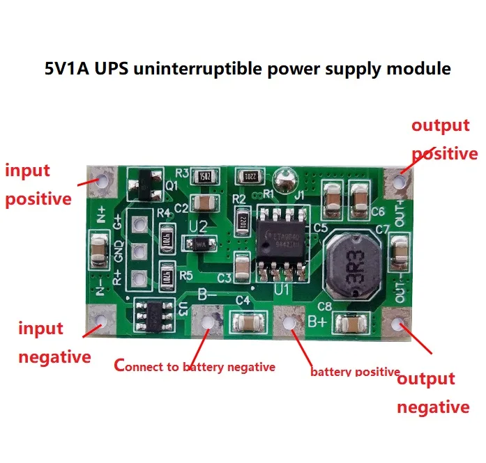 5V 1A UPS Uninterrupted Power Supply Module 3.7V Polymer 18650 Lithium Battery Step Up Reverse Overvoltage for arduino
5V 1A UPS Uninterrupted Power Supply Module 3.7V Polymer 18650 Lithium Battery Step Up Reverse Overvoltage for arduino