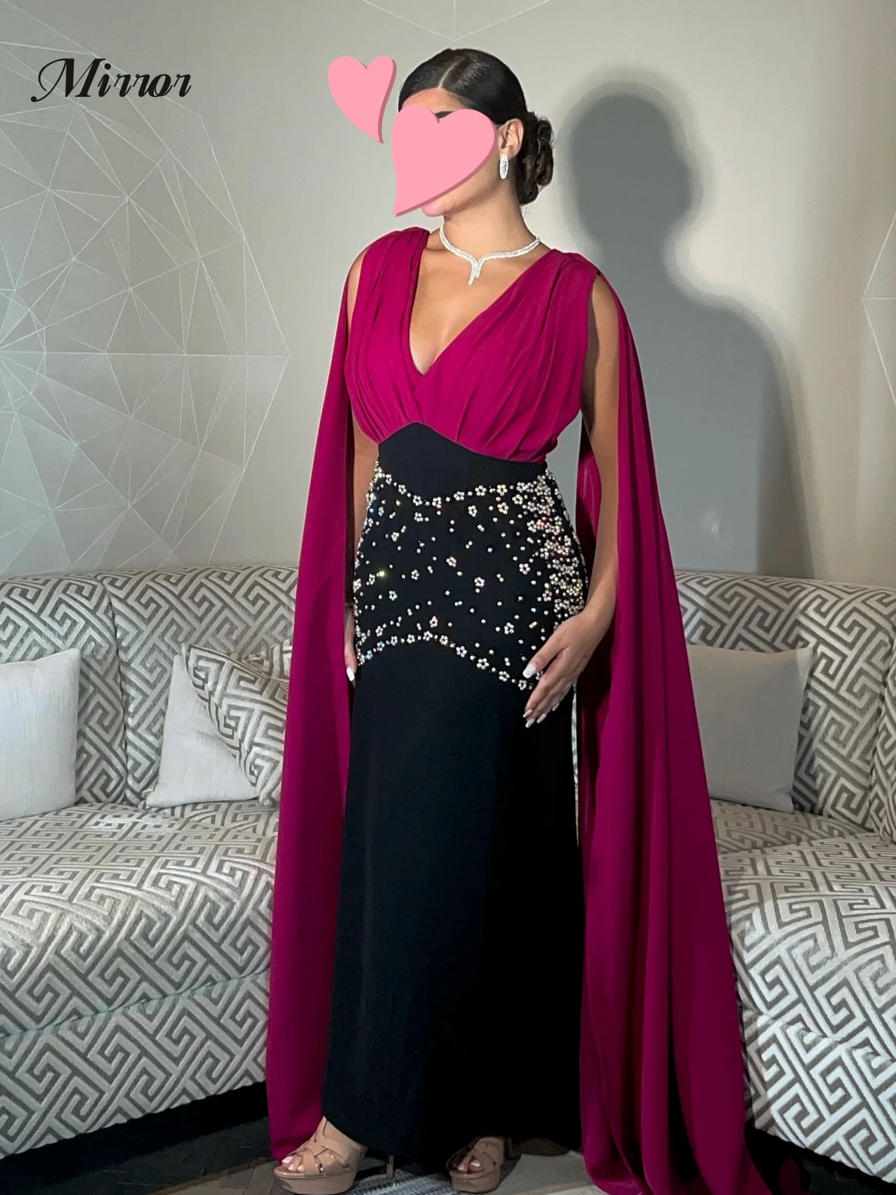 Mirror Dress Elegant Vintage Sweet Sexy Rose Red Beads V-Neck Mermaid Customize Formal Occasion Prom Dress Evening Party Gowns
Mirror Dress Elegant Vintage Sweet Sexy Rose Red Beads V-Neck Mermaid Customize Formal Occasion Prom Dress Evening Party Gowns