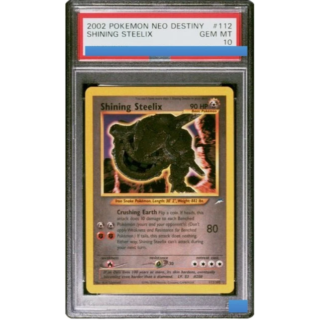 Proxy 2002 POKEMON NEO DESTINY #112 SHINING STEELIX 112/105 Authentication Grading 10 Collection Game Card
Proxy 2002 POKEMON NEO DESTINY #112 SHINING STEELIX 112/105 Authentication Grading 10 Collection Game Card