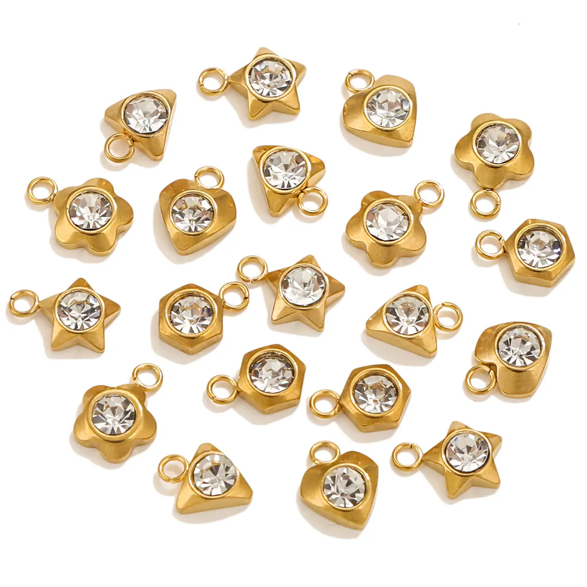 10PCS Stainless Steel Mercury Stone Small Pendant DIY Charm Necklace Earrings Jewelry Making Connector Found Flower Heart Round
10PCS Stainless Steel Mercury Stone Small Pendant DIY Charm Necklace Earrings Jewelry Making Connector Found Flower Heart Round