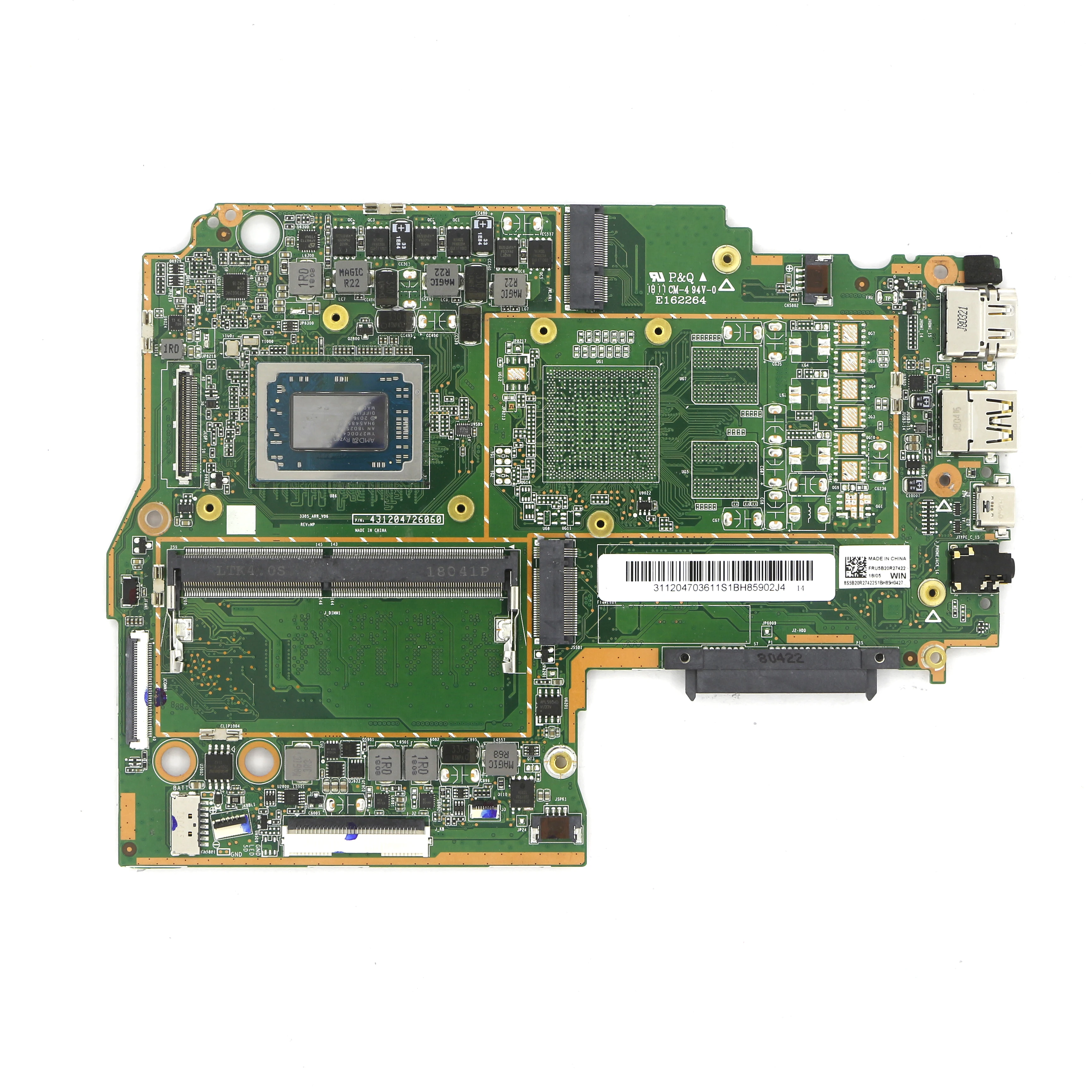 5B20R27422 For Lenovo Ideapad 330S-15IKB 330S-15ARR Laptop Motherboard R7-2700U
5B20R27422 For Lenovo Ideapad 330S-15IKB 330S-15ARR Laptop Motherboard R7-2700U