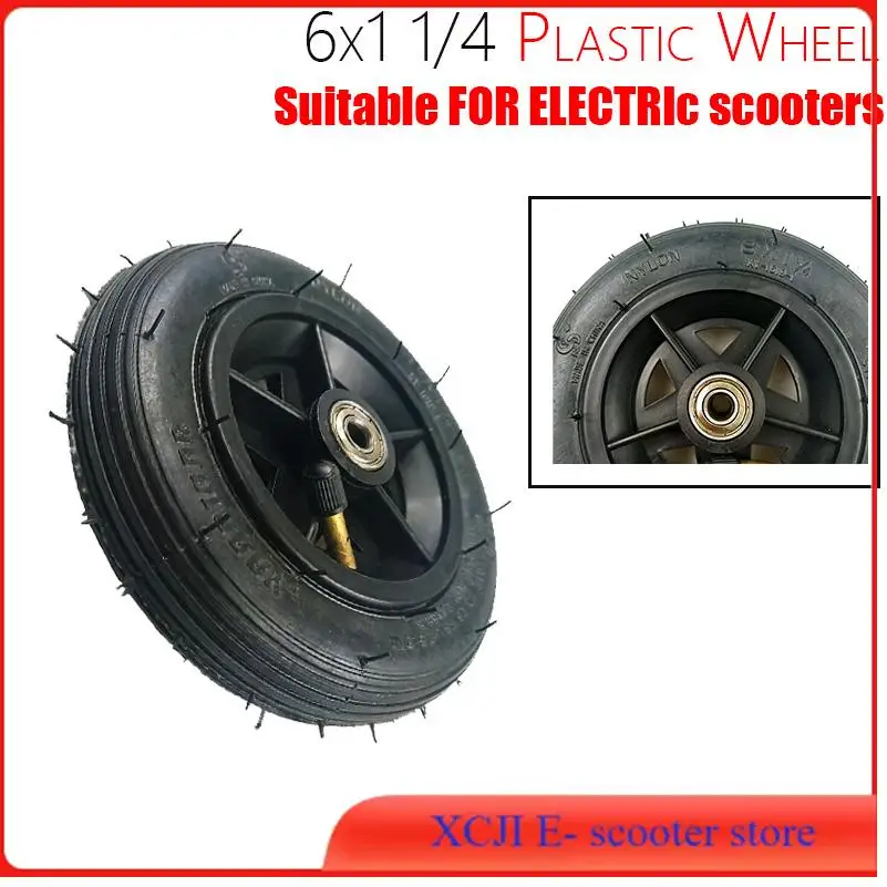 6X1 1/4 tire 150MM scooter inflatable wheel with wheel hub with inner tube electric scooter 6 inch m8/m10 pneumatic tire
6X1 1/4 tire 150MM scooter inflatable wheel with wheel hub with inner tube electric scooter 6 inch m8/m10 pneumatic tire