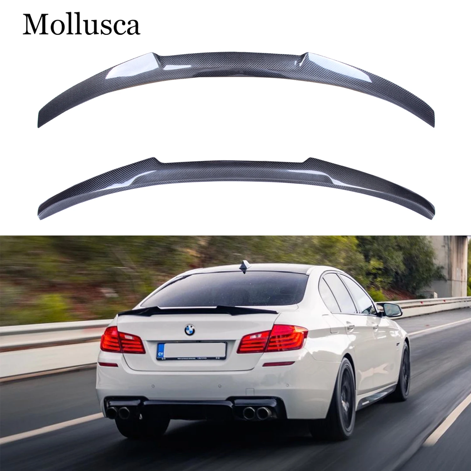 For BMW 5 Series F10 F18 /F10 M5 Sedan M4 Style Carbon fiber Rear Spoiler Trunk wing 2009-2016
For BMW 5 Series F10 F18 /F10 M5 Sedan M4 Style Carbon fiber Rear Spoiler Trunk wing 2009-2016