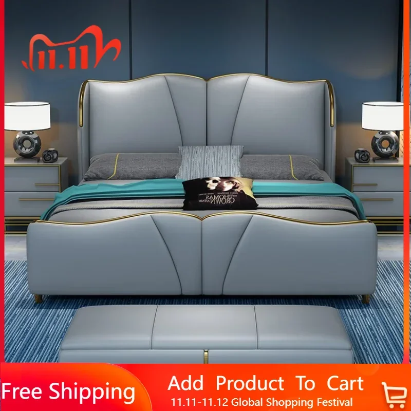 Master Storage Double Bed European Luxury Wood Simple Double Bed Nordic Elegant Camas Moderrnas Inteligentes Bedroom Furniture
Master Storage Double Bed European Luxury Wood Simple Double Bed Nordic Elegant Camas Moderrnas Inteligentes Bedroom Furniture