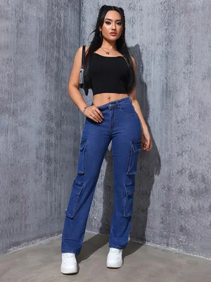 Повседневная женская свободная широкая рабочая одежда в европейском и американском стиле, брюки с несколькими карманами, простые эластичные прямые брюки, повседневная элегантная рабочая одежда, джинсовые брюки
Повседневная женская свободная широкая рабочая одежда в европейском и американском стиле, брюки с несколькими карманами, простые эластичные прямые брюки, повседневная элегантная рабочая одежда, джинсовые брюки