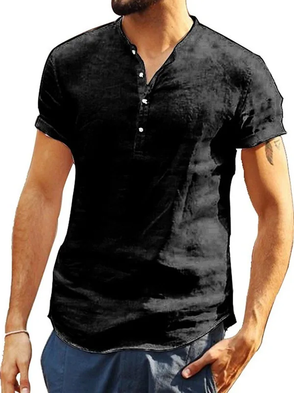 Men's Slim Fit Short Sleeve Shirt Stand up Collar Casual Style Regular Thickness Summer Fashion Youth Clothing Chinese Brand
Men's Slim Fit Short Sleeve Shirt Stand up Collar Casual Style Regular Thickness Summer Fashion Youth Clothing Chinese Brand