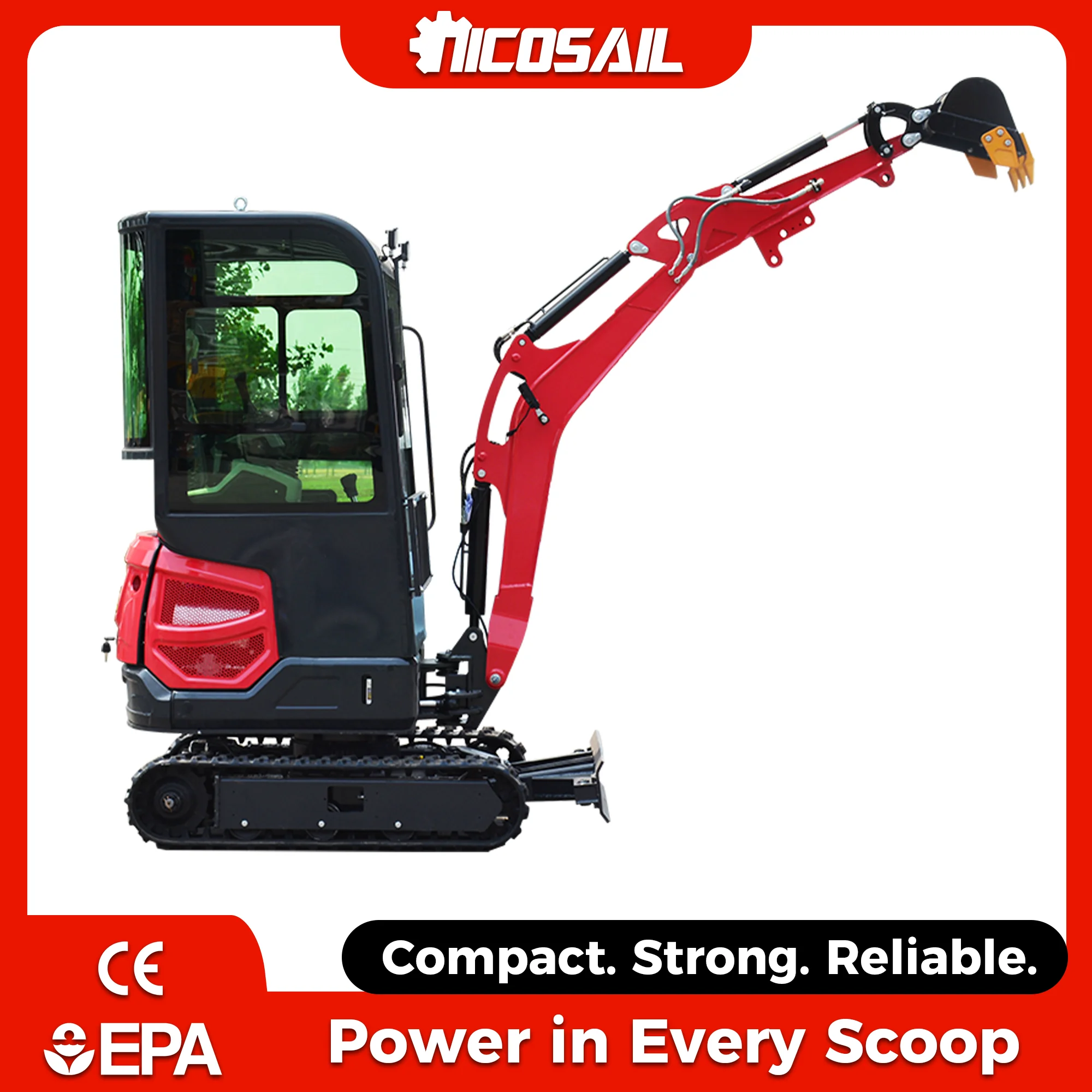 1.8 Ton Mini Digger CE Approved Compact Excavator for Construction Use
1.8 Ton Mini Digger CE Approved Compact Excavator for Construction Use