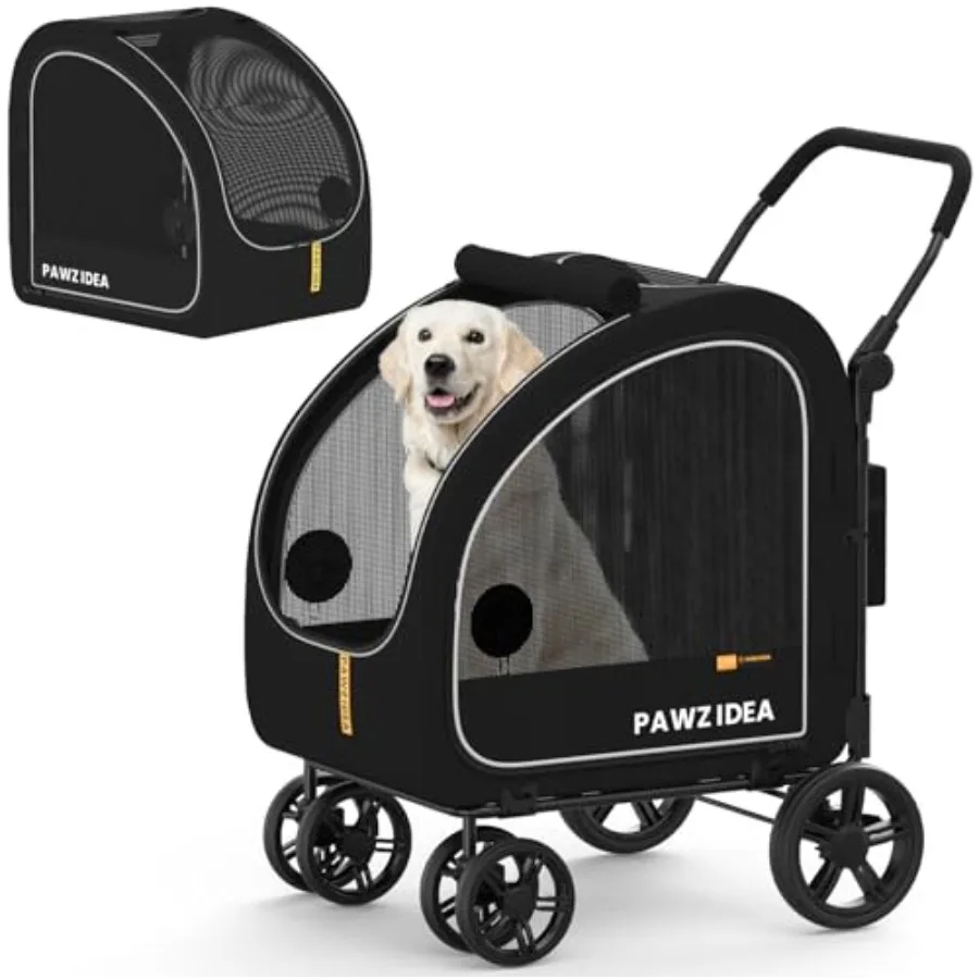 Коляска для собак PAWZIDEA 3-в-1 для крупных пород с отсоединяемой переноской (до 45 кг), 45% увеличенная высота, автокресло для собак, складная, для сидения в вертикальном положении
Коляска для собак PAWZIDEA 3-в-1 для крупных пород с отсоединяемой переноской (до 45 кг), 45% увеличенная высота, автокресло для собак, складная, для сидения в вертикальном положении