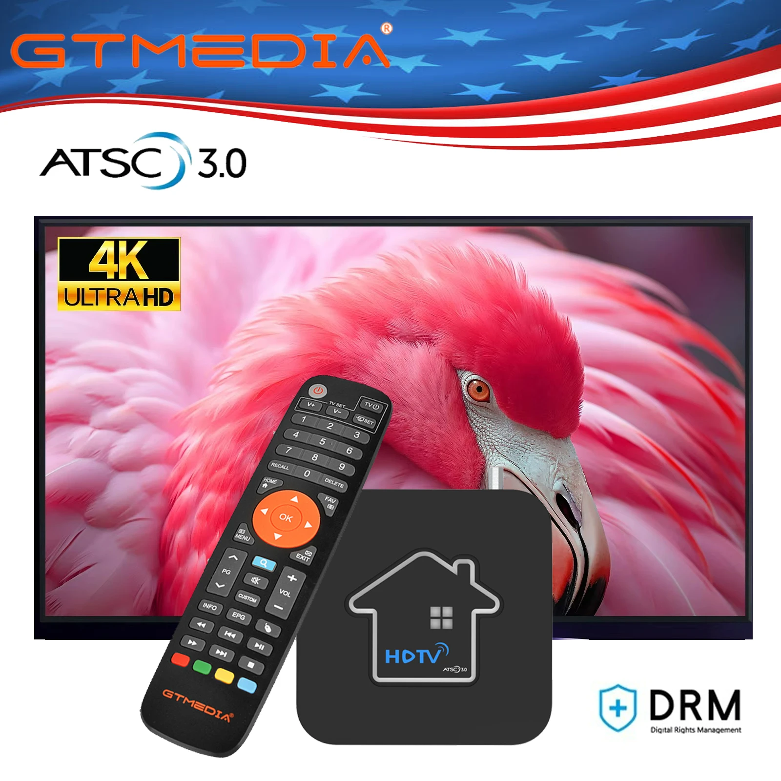 GTMEDIA HDTV Converter X1 ATSC3.0 Digital Terrestrial Signal Receiver 4K DRM Channel 2+32GB DVR Recording Built-in Wifi 2.4/5G
GTMEDIA HDTV Converter X1 ATSC3.0 Digital Terrestrial Signal Receiver 4K DRM Channel 2+32GB DVR Recording Built-in Wifi 2.4/5G