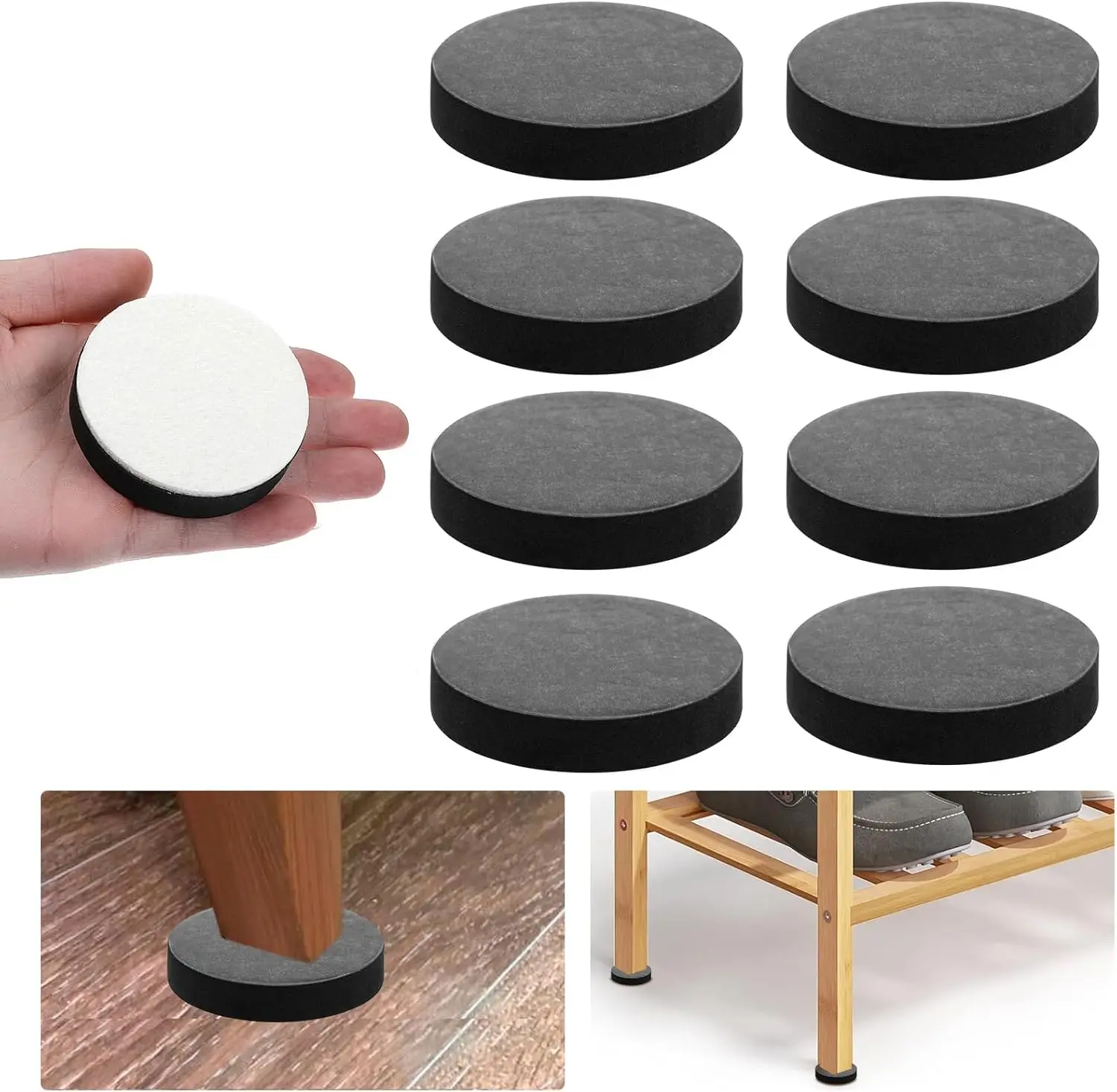 8 Pcs Self Adhesive Furniture Risers Non Slip Round Table Bed Couch Chair Sofa Risers Adds Lift Heavy Duty Height Gard Felt Floo
8 Pcs Self Adhesive Furniture Risers Non Slip Round Table Bed Couch Chair Sofa Risers Adds Lift Heavy Duty Height Gard Felt Floo