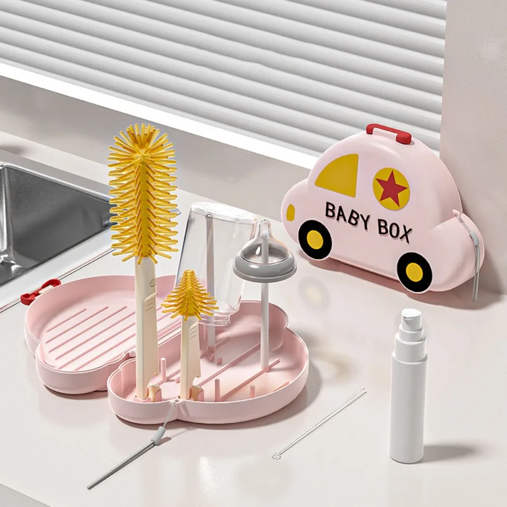 Car Bottle Cleaning Brush Set Silicone Nipple Brush Glass Cup Washing Brush Straw Brush Storage Drain Rack
Car Bottle Cleaning Brush Set Silicone Nipple Brush Glass Cup Washing Brush Straw Brush Storage Drain Rack