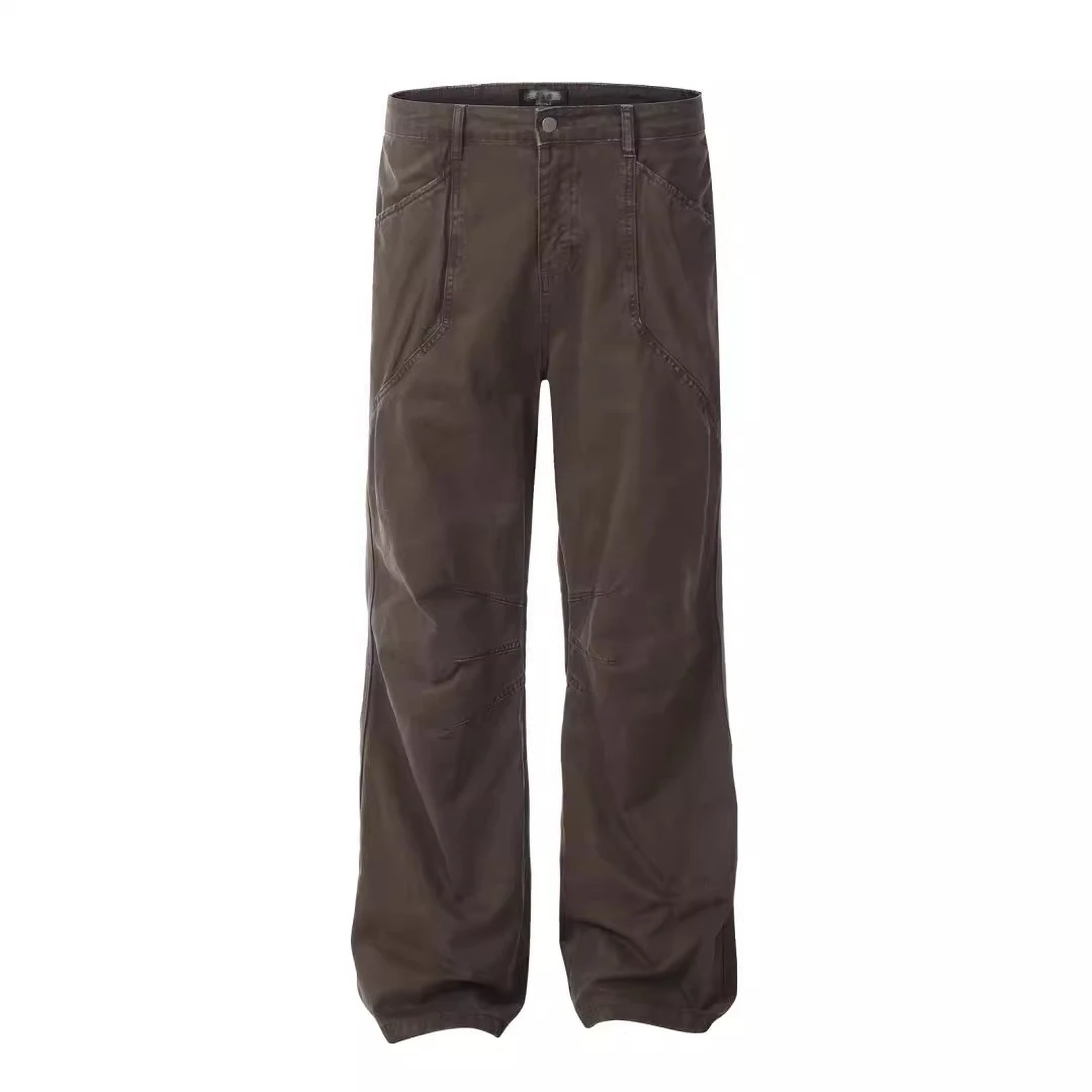 2025 Men Soild Color Cargo Pants Men High Street Comfortable Loose Fit Wide Leg Pants Side Pockets Trousers Man Workwear Pants
2025 Men Soild Color Cargo Pants Men High Street Comfortable Loose Fit Wide Leg Pants Side Pockets Trousers Man Workwear Pants