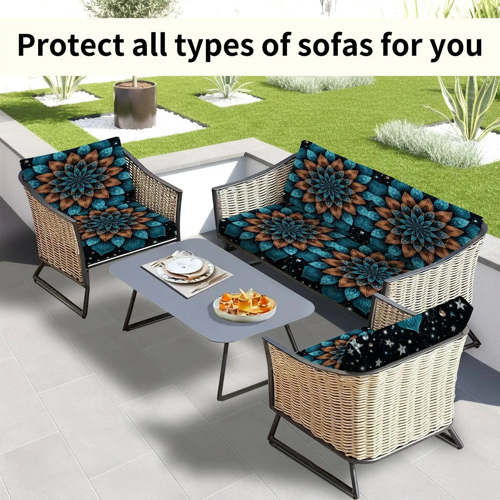 6/8pcs Bohemian Mandala Print Outdoor Cushion Covers, Decorative Covers for Garden & Balcony
6/8pcs Bohemian Mandala Print Outdoor Cushion Covers, Decorative Covers for Garden & Balcony
