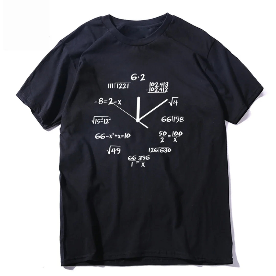New Cotton Math Clock Print Funny Men t-shirt Casual Short Sleeve o-neck Men Women T-shirt Cool Summer T-shirt Mens T-shirt
New Cotton Math Clock Print Funny Men t-shirt Casual Short Sleeve o-neck Men Women T-shirt Cool Summer T-shirt Mens T-shirt