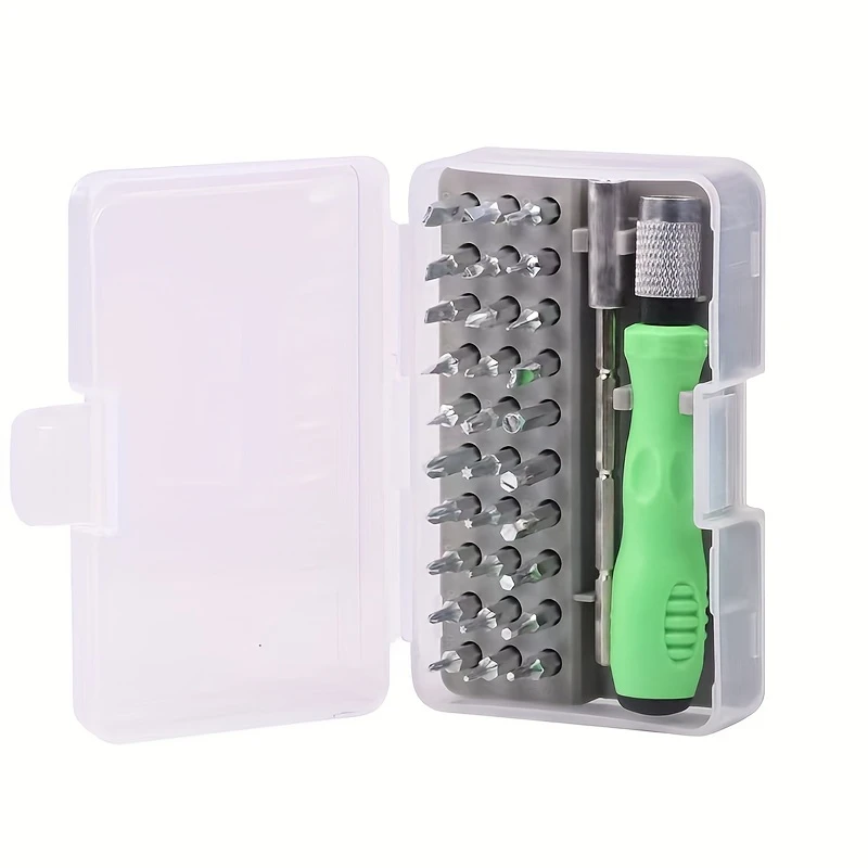 32 in 1 Screwdriver Kit, Precision Mini Magnetic Screwdriver Head Kit, Tool Repair, Mobile Phone, Watch, Camera Maintenance
32 in 1 Screwdriver Kit, Precision Mini Magnetic Screwdriver Head Kit, Tool Repair, Mobile Phone, Watch, Camera Maintenance
