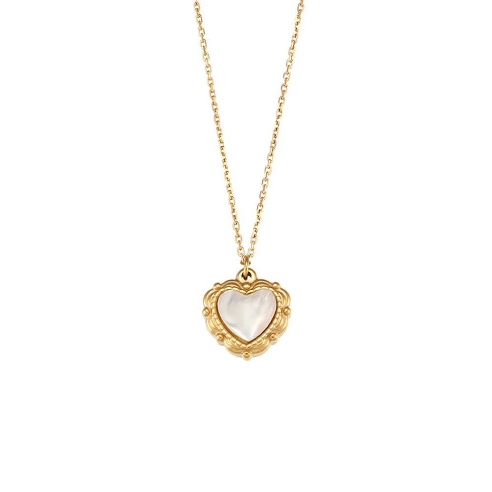 High-grade Love Light Luxury Pendant Jewelry Stainless Steel 18k Gold Plating Vintage Shell Love Necklace
High-grade Love Light Luxury Pendant Jewelry Stainless Steel 18k Gold Plating Vintage Shell Love Necklace