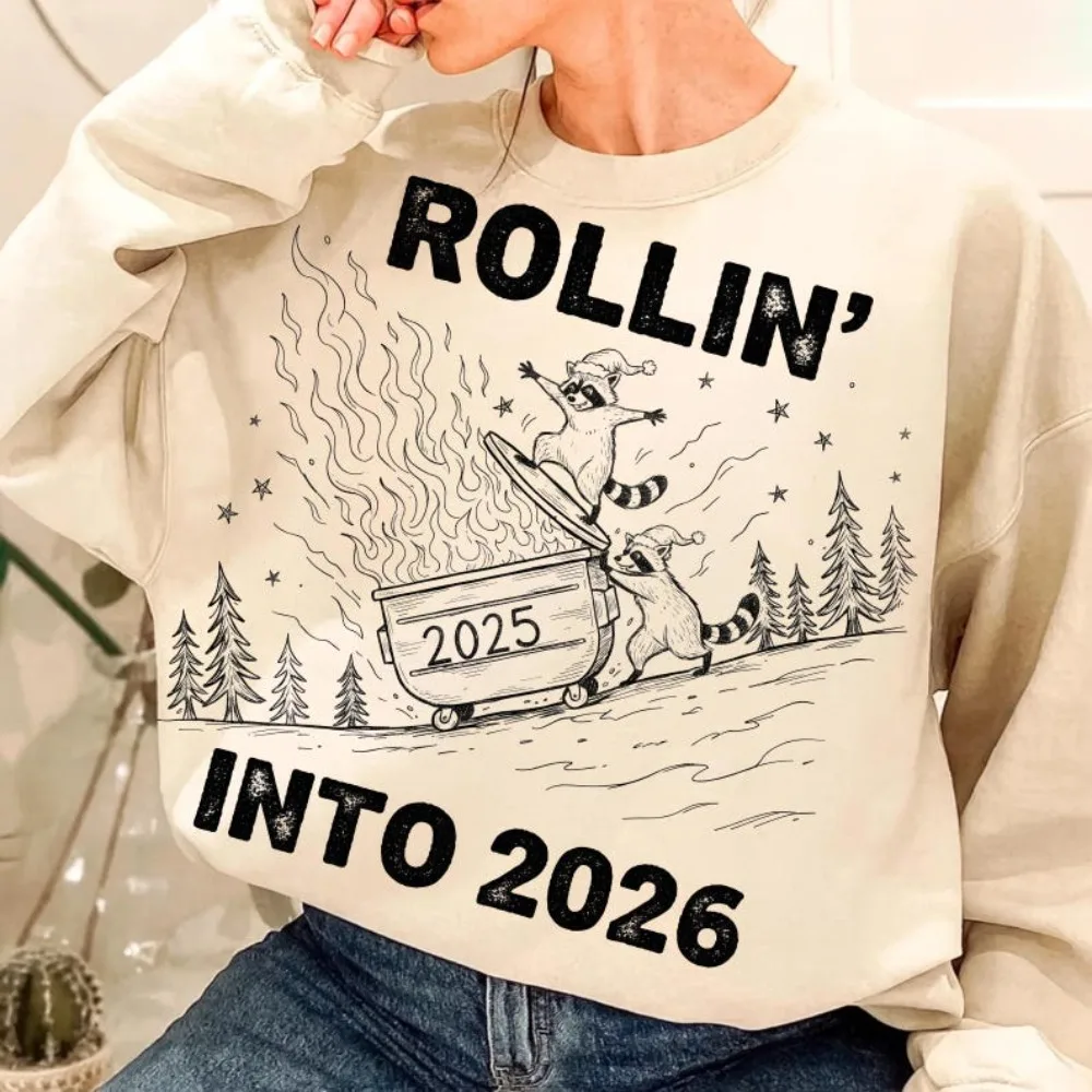 Rollin’ Into 2026 Raccoon Snarky New Year Women Pullover Funny Raccoon Feral Girl Sweater Dumpster New Year Design Unisex Hoody
Rollin’ Into 2026 Raccoon Snarky New Year Women Pullover Funny Raccoon Feral Girl Sweater Dumpster New Year Design Unisex Hoody