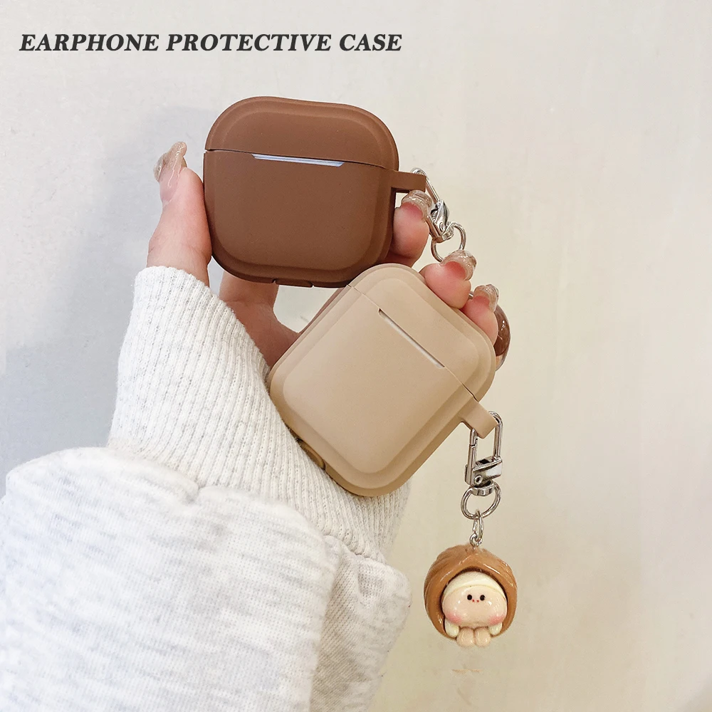 For Airpods 4 Case For AirPods Pro 2 1 3 Pure Color with Chain Anti-drop Soft Silicone Headest Protective Cover Funda
For Airpods 4 Case For AirPods Pro 2 1 3 Pure Color with Chain Anti-drop Soft Silicone Headest Protective Cover Funda