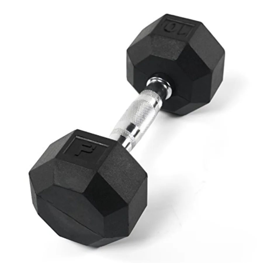 Rubber Octagonal Dumbbell for Home Gym Use Black Durable Non-Slip Grip with Rust-Resistant Coating
Rubber Octagonal Dumbbell for Home Gym Use Black Durable Non-Slip Grip with Rust-Resistant Coating
