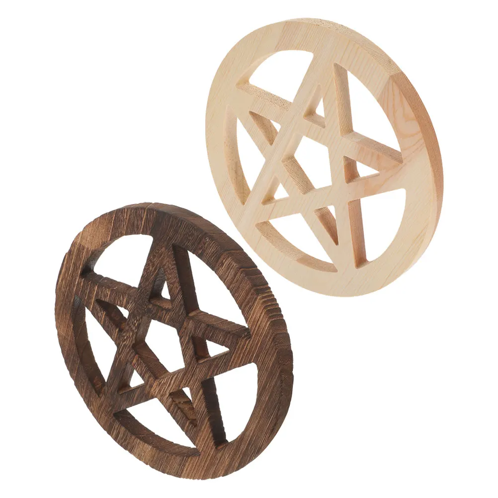 2pcs Pentagram Ornament Wooden Wall Decor Home Sacrificial Ritual Decoration Unique Design Versatile Use
2pcs Pentagram Ornament Wooden Wall Decor Home Sacrificial Ritual Decoration Unique Design Versatile Use