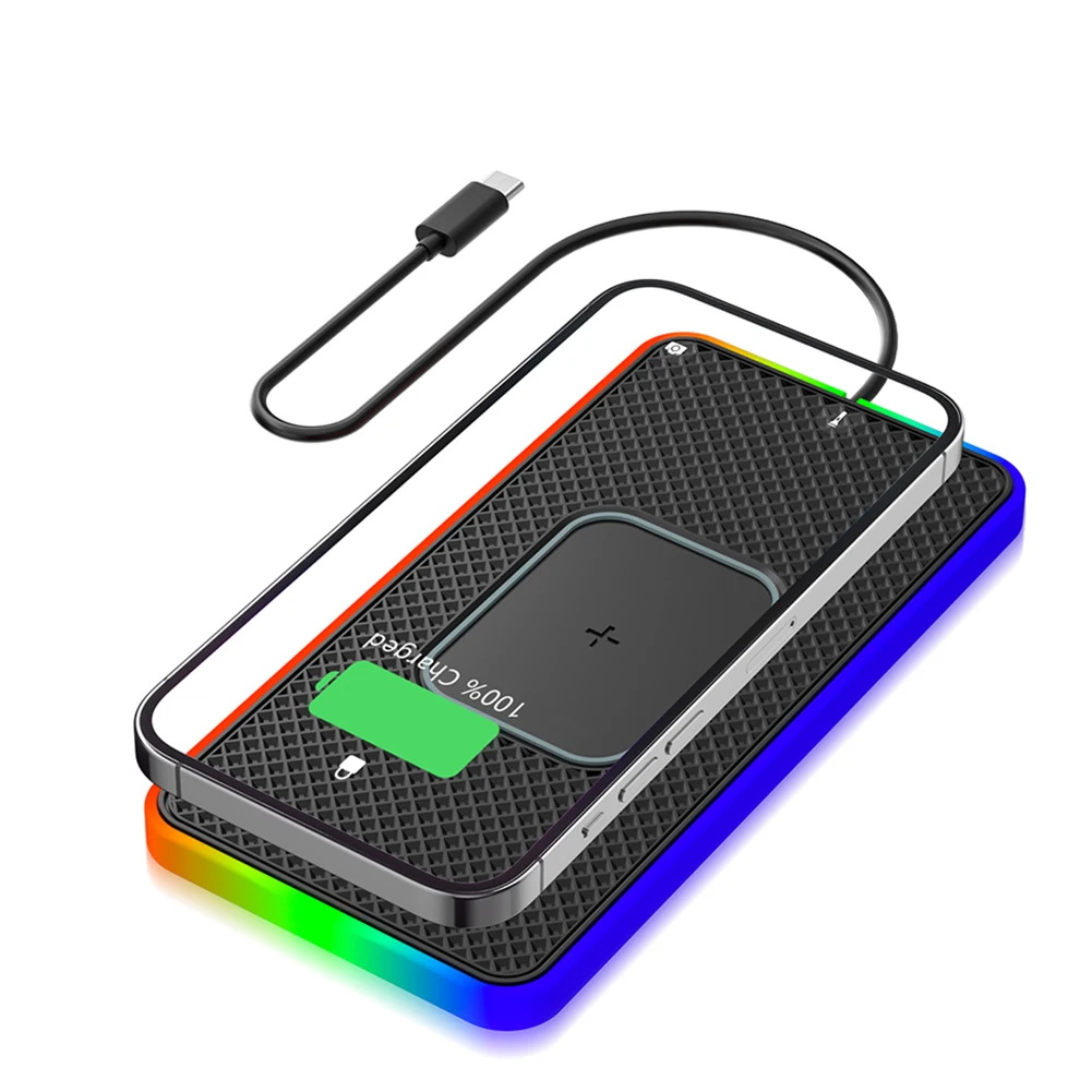 1 Pcs 15W Fast Charging Car Wireless Charger With Anti-Slip Pad & LED Light Car Electronics Accessories
1 Pcs 15W Fast Charging Car Wireless Charger With Anti-Slip Pad & LED Light Car Electronics Accessories