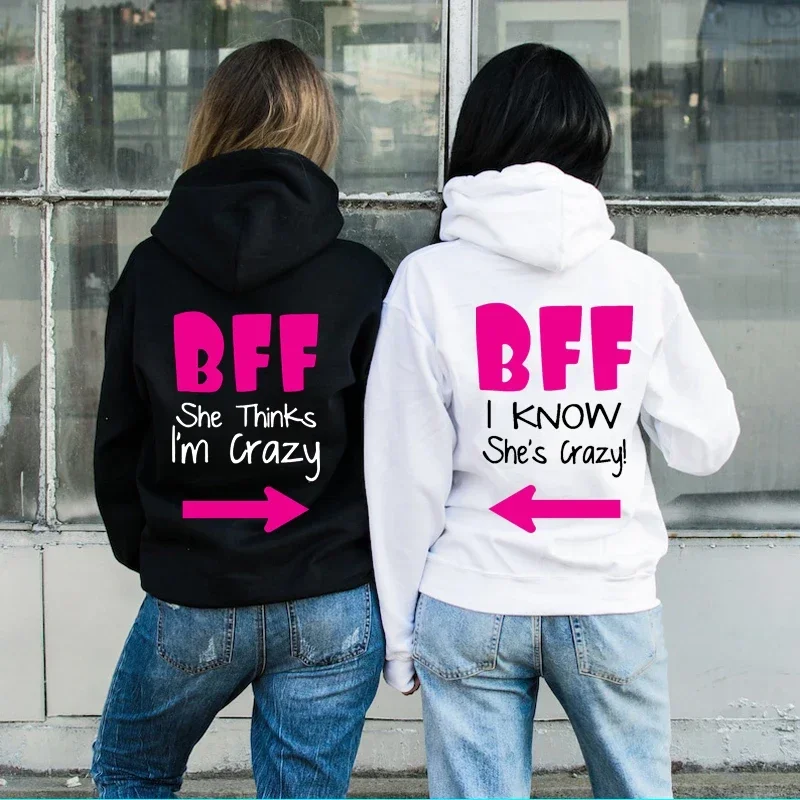 BBF She Thinks I'm Crazy Women Long Sleeve Hoodies Sweatshirts Casual BFF Girlfriend Hoodie Best Friends Forever Winter Hoodie
BBF She Thinks I'm Crazy Women Long Sleeve Hoodies Sweatshirts Casual BFF Girlfriend Hoodie Best Friends Forever Winter Hoodie