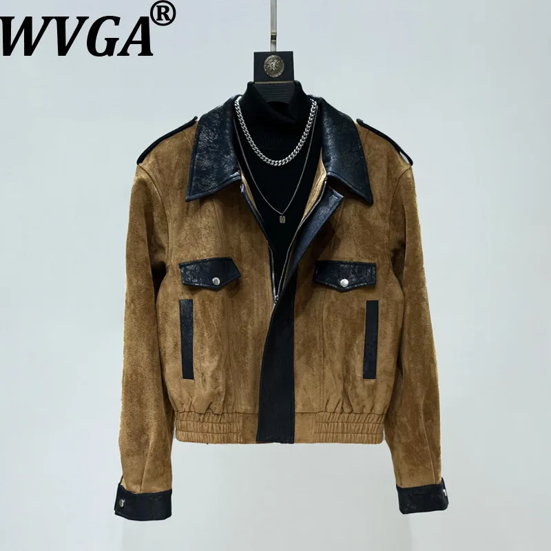 WVGA Autumn Winter New Men Tide Patchwork Color-Block Trendy Turn-Down Collar Jacket Niche Chic Casual Short Coat Ins Y2K W16593
WVGA Autumn Winter New Men Tide Patchwork Color-Block Trendy Turn-Down Collar Jacket Niche Chic Casual Short Coat Ins Y2K W16593
