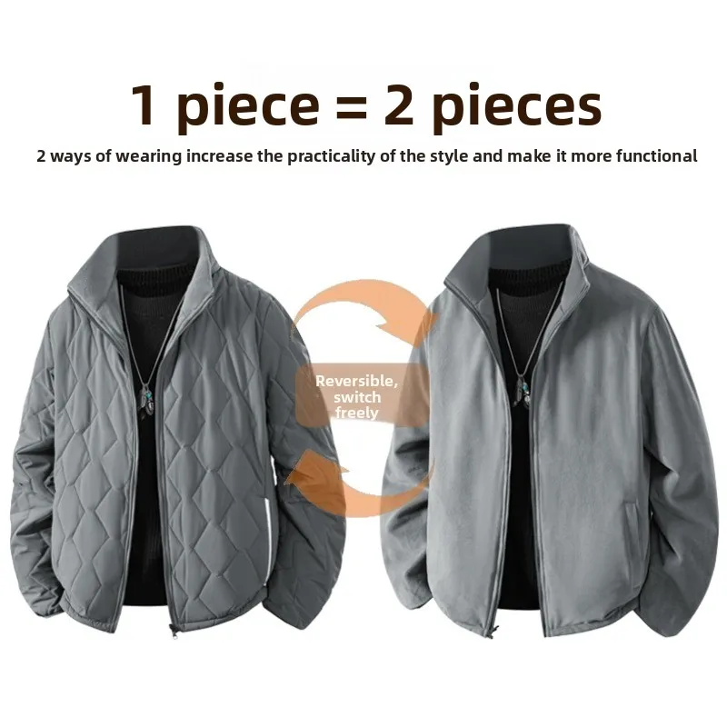 Мужская уличная одежда для альпинизма, модная двусторонняя мужская легкая пуховая куртка с хлопковой подкладкой, зимняя трендовая мужская куртка
Мужская уличная одежда для альпинизма, модная двусторонняя мужская легкая пуховая куртка с хлопковой подкладкой, зимняя трендовая мужская куртка