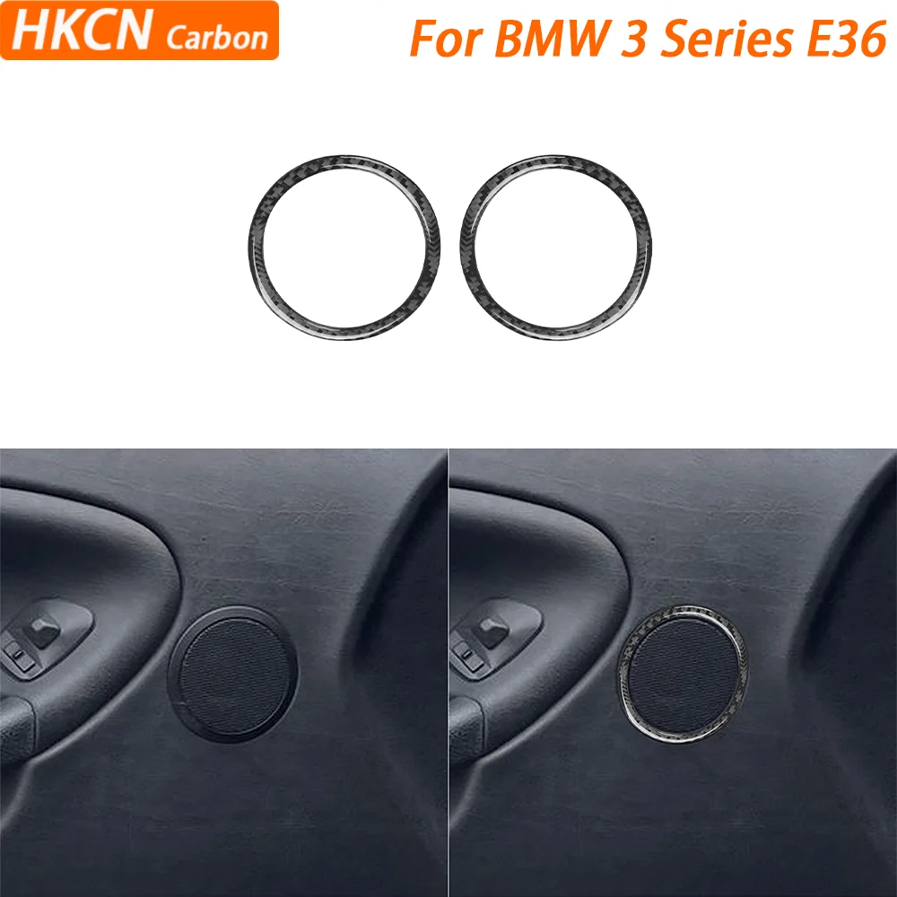 For BMW E36 3 Series 1994—1996 Car Accessories Carbon Fiber Door Speaker Trim Horn Cover Door Panel Interior Modified Sticker 
For BMW E36 3 Series 1994—1996 Car Accessories Carbon Fiber Door Speaker Trim Horn Cover Door Panel Interior Modified Sticker