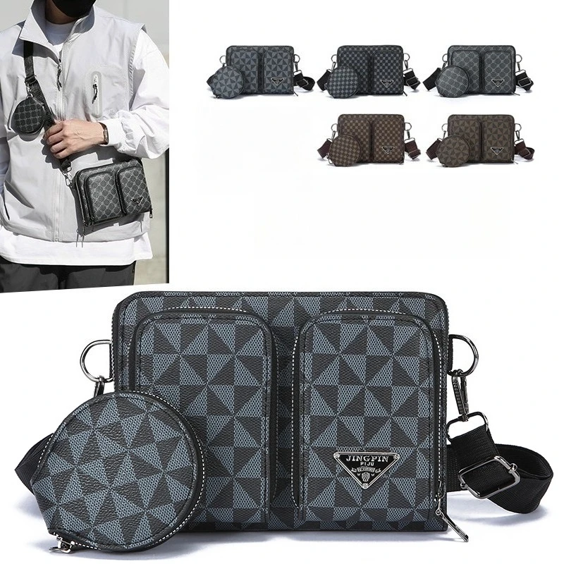Casual Multi-pocket Business Shoulder Bag for Men Messenger Bag Wide Strap Crossbody Bags Square Plaid Male Wallet
Casual Multi-pocket Business Shoulder Bag for Men Messenger Bag Wide Strap Crossbody Bags Square Plaid Male Wallet