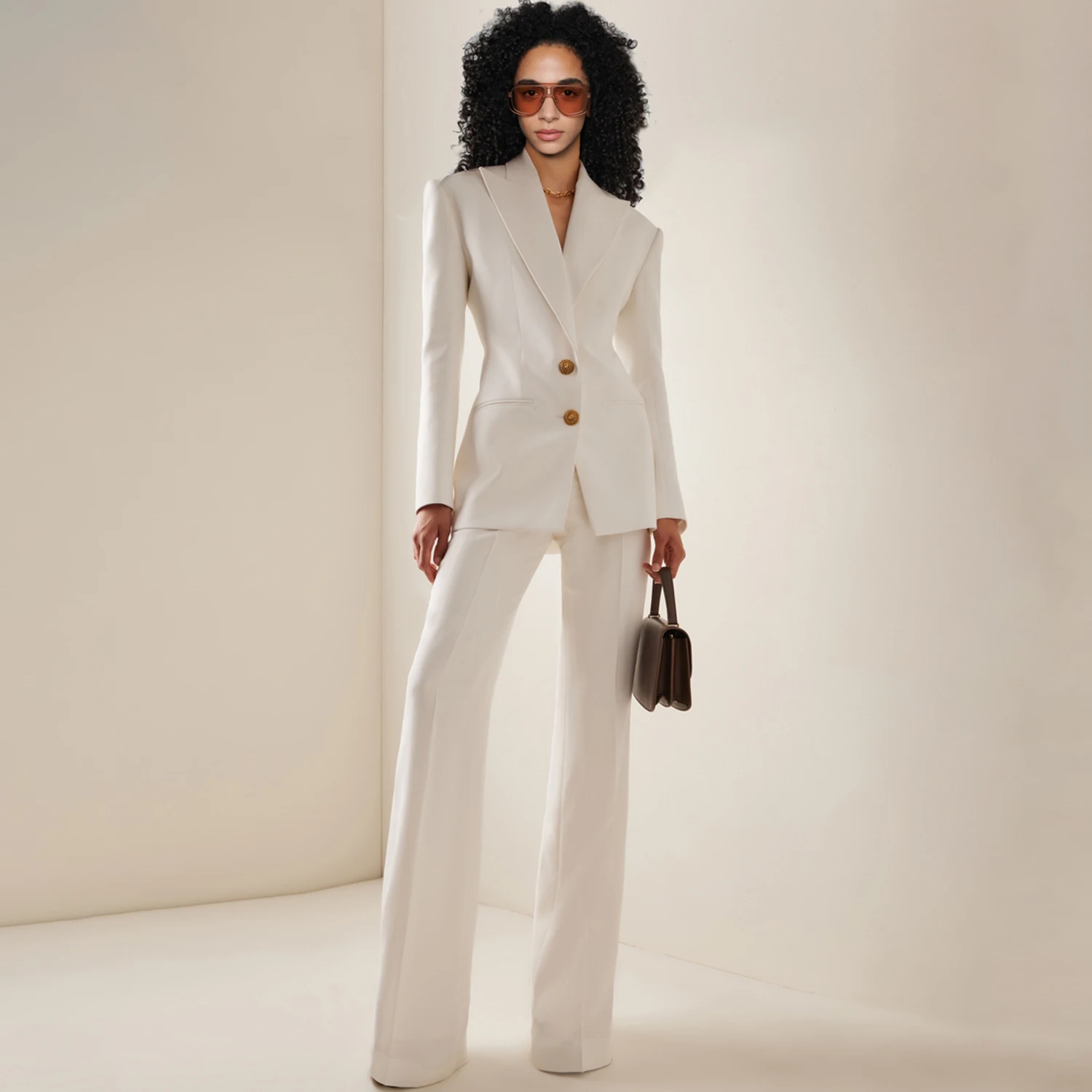 Allingentle White Women's 2 Piece Set Business Suit Elegant Pantsuit Set for Party Office Outfits Customize
Allingentle White Women's 2 Piece Set Business Suit Elegant Pantsuit Set for Party Office Outfits Customize