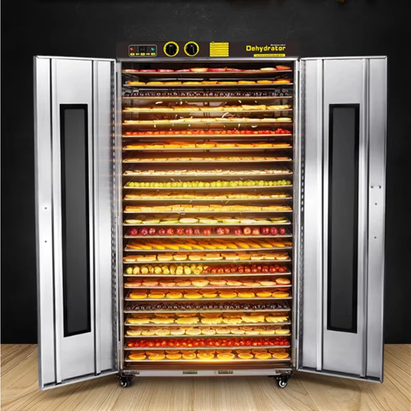 Commercial 24 Trays Stainless Steel Grain Dehydrator Machine Hot Air Fruit Dryer Dehydrator
Commercial 24 Trays Stainless Steel Grain Dehydrator Machine Hot Air Fruit Dryer Dehydrator