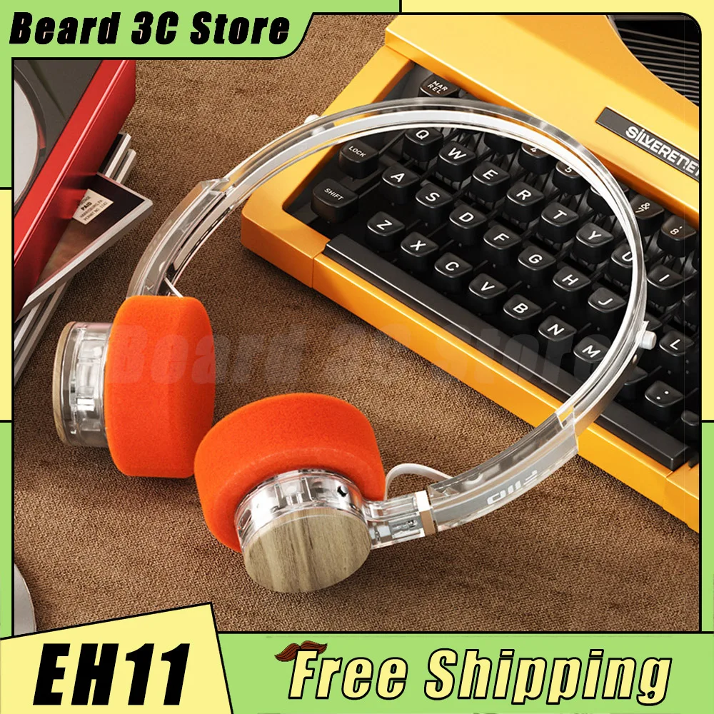FiiO EH11 Headphones Retro Bluetooth Over-Ear Headset 40mm Large Dynamic Driver Mechanical Shell Headphones LDAC Hi-Res Audio
FiiO EH11 Headphones Retro Bluetooth Over-Ear Headset 40mm Large Dynamic Driver Mechanical Shell Headphones LDAC Hi-Res Audio