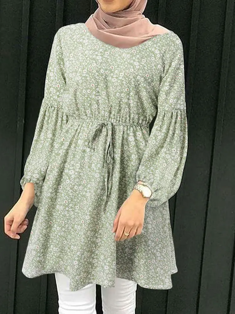 2023 ZANZEA Women Blouses Fashion Floral Print Blouse Elegant Long Sleeve Muslin Shirt Tunic Casual Islamic Clothing Lace Up Top
2023 ZANZEA Women Blouses Fashion Floral Print Blouse Elegant Long Sleeve Muslin Shirt Tunic Casual Islamic Clothing Lace Up Top