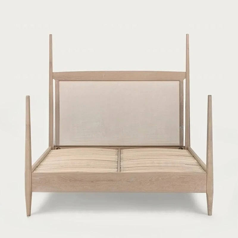 Solid wood bed/retro style old carved bed/master bedroom wood color double bed/can be customized
Solid wood bed/retro style old carved bed/master bedroom wood color double bed/can be customized
