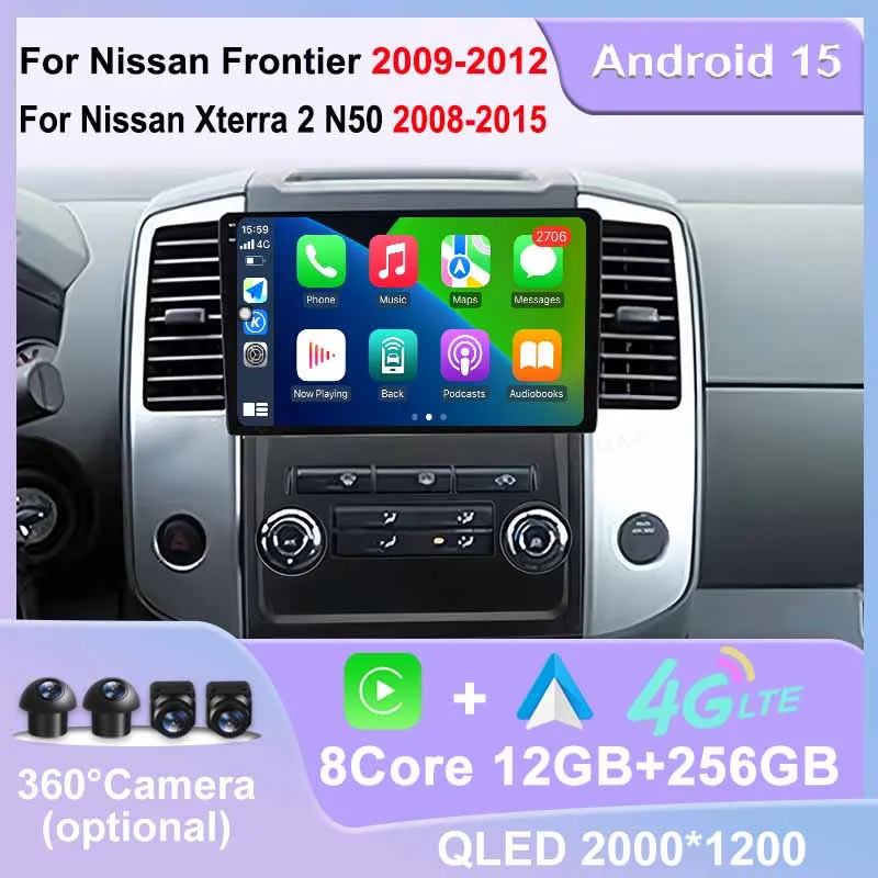Android 15 Carplay For Nissan Frontier 2009 - 2012 For Nissan Xterra 2 N50 2008 - 2015 Car Radio Multimedia Video Player Stereo
Android 15 Carplay For Nissan Frontier 2009 - 2012 For Nissan Xterra 2 N50 2008 - 2015 Car Radio Multimedia Video Player Stereo