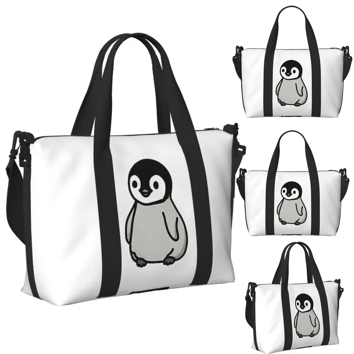 Custom Baby Penguin Beach Travel Bag Large Capacity Tote Bags for Gym Sport Women Shopping Duffle Shoulder Bag
Custom Baby Penguin Beach Travel Bag Large Capacity Tote Bags for Gym Sport Women Shopping Duffle Shoulder Bag