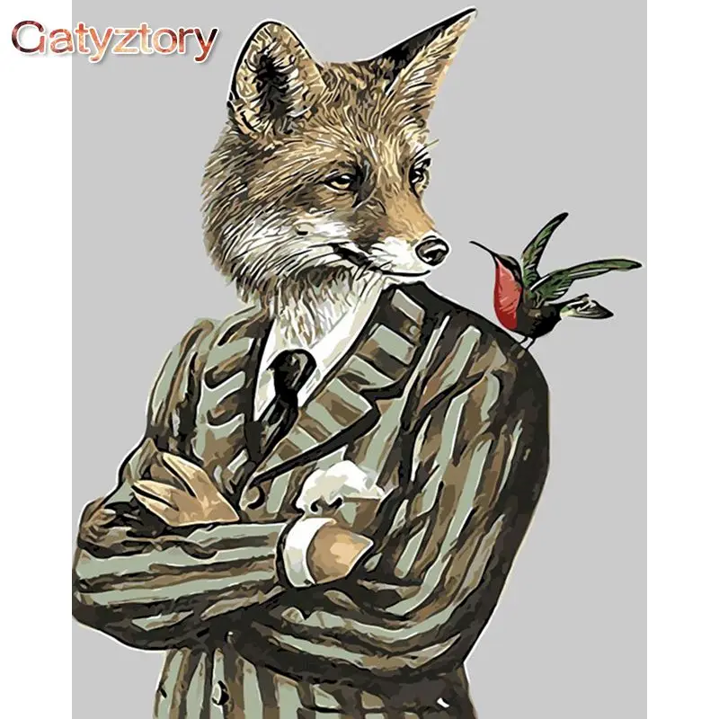GATYZTORY Modern Painting By Numbers Cartoon Fox Handmade Canvas Painting Animals DIY Coloring By Numbers Wall art Home Decor
GATYZTORY Modern Painting By Numbers Cartoon Fox Handmade Canvas Painting Animals DIY Coloring By Numbers Wall art Home Decor