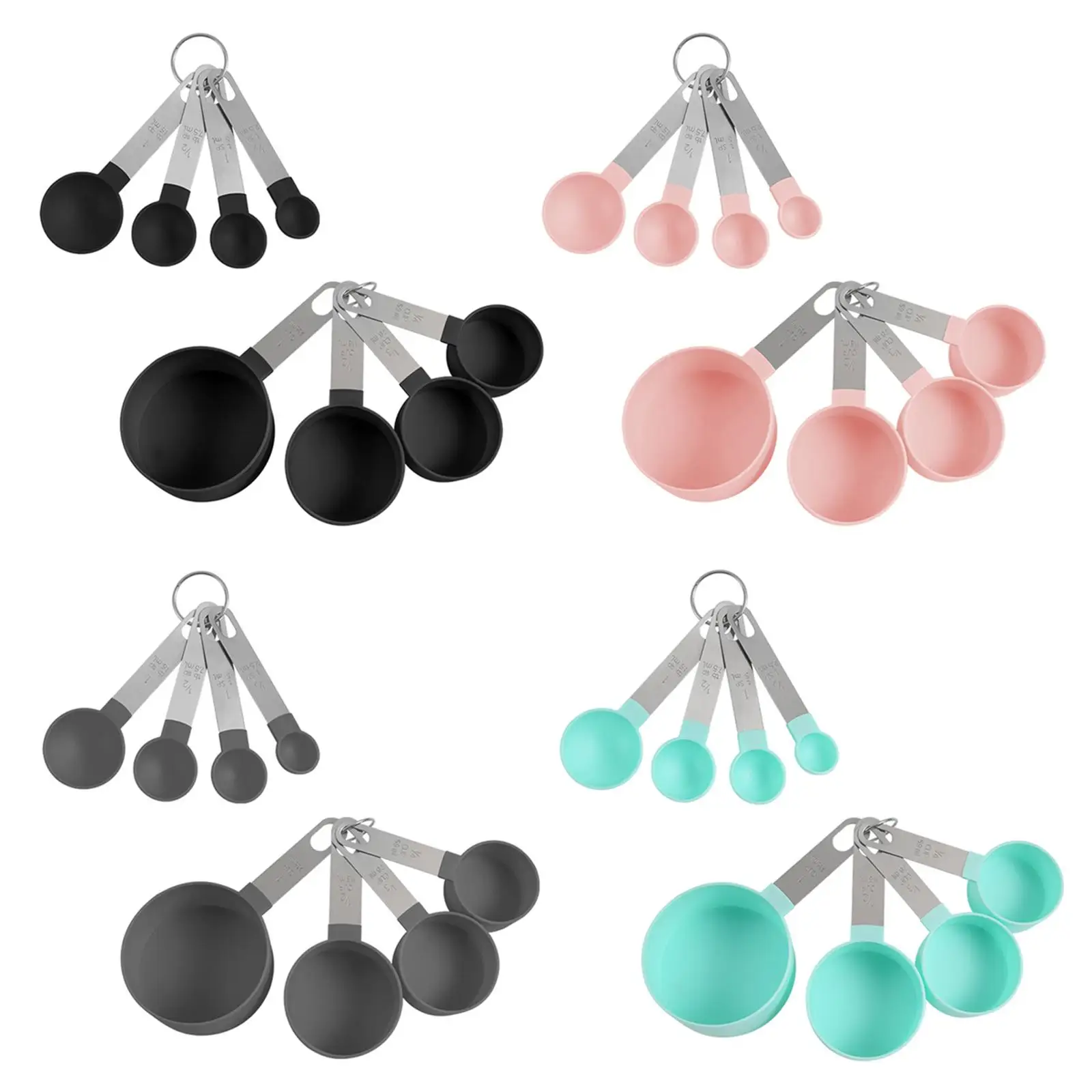 Набор из 8-ми мерных ложек, набор чашек для приготовления сухих и жидких ингредиентов для кофе
Набор из 8-ми мерных ложек, набор чашек для приготовления сухих и жидких ингредиентов для кофе