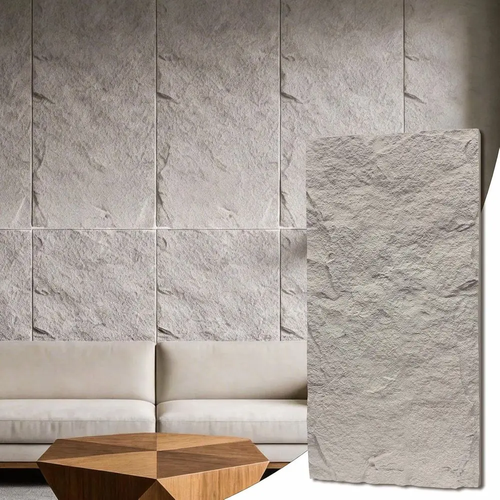 3D Stone-Effect Wall Panels, 4 Pack PU Wainscoting, Cement Textured Interior Wall Decor, Easy Installation, 47.2 x 23.6 (Light G
3D Stone-Effect Wall Panels, 4 Pack PU Wainscoting, Cement Textured Interior Wall Decor, Easy Installation, 47.2 x 23.6 (Light G