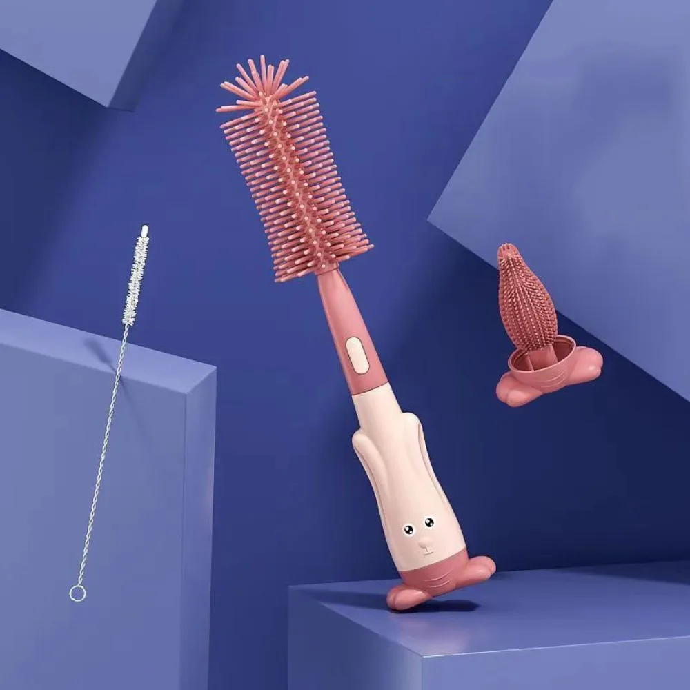 Soft Head 360 Degree Rotation Handheld Water Bottle Cleaner Baby Bottle Brush Set Cup Cleaning Tool Bottle Cleaning Brush
Soft Head 360 Degree Rotation Handheld Water Bottle Cleaner Baby Bottle Brush Set Cup Cleaning Tool Bottle Cleaning Brush