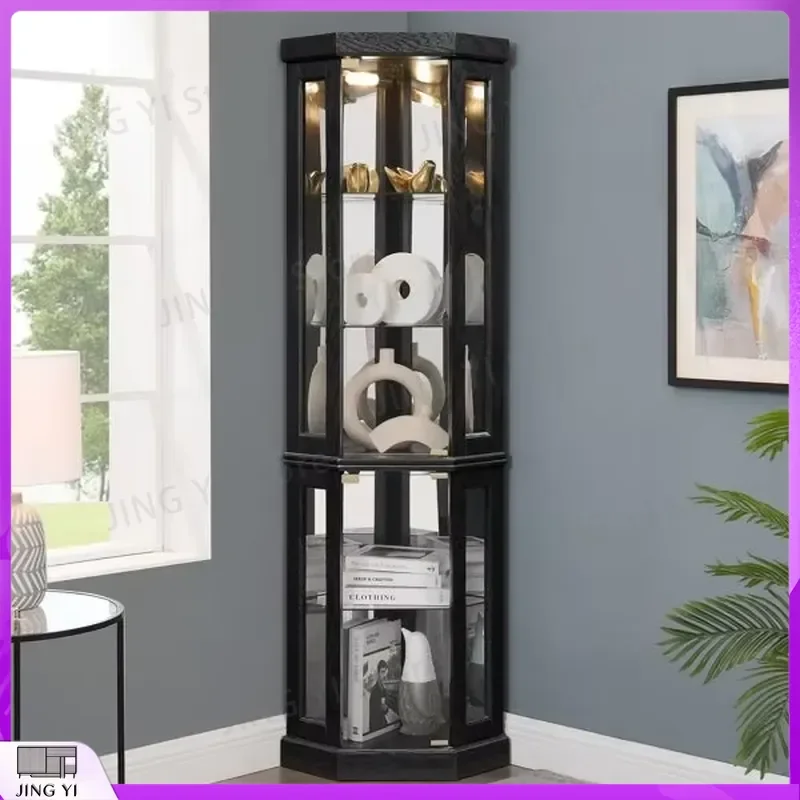Antique Style Wine Cabinet with LED Lighting Bar Glass Storage Display Cabinet for Living Room Corner Beverage Cooler
Antique Style Wine Cabinet with LED Lighting Bar Glass Storage Display Cabinet for Living Room Corner Beverage Cooler