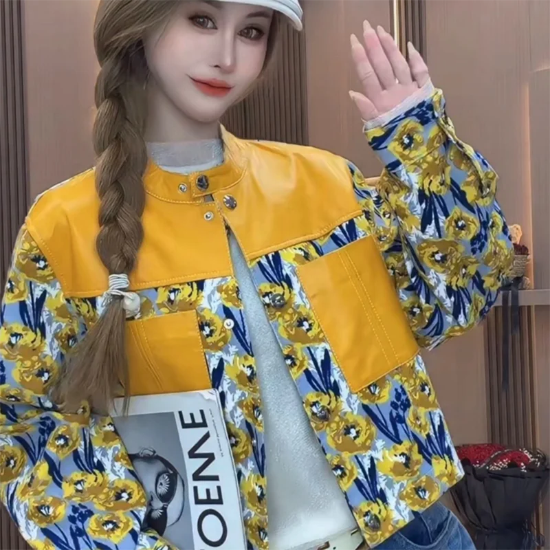 Spring 2026 The Print Is Still Retro and The New Joker Jacket Is Casual Loose Jacket For Ladies
Spring 2026 The Print Is Still Retro and The New Joker Jacket Is Casual Loose Jacket For Ladies