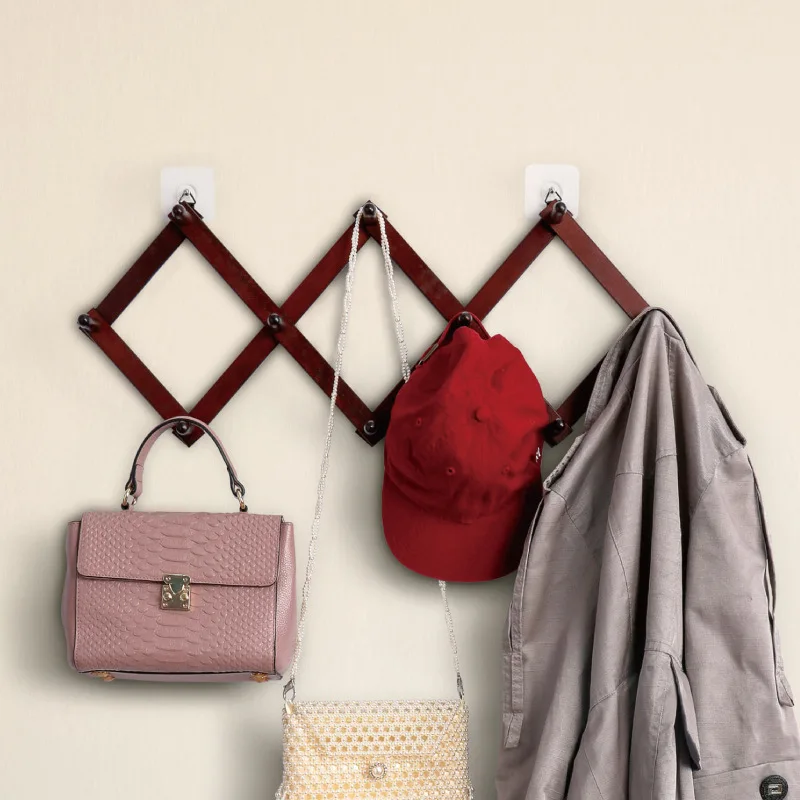 10 Hooks Wood Coat Rack Expanding Storage Shelf Wall Mounted Clothes Hat Bag Keys Hanger in The Hallway Decorative Furniture
10 Hooks Wood Coat Rack Expanding Storage Shelf Wall Mounted Clothes Hat Bag Keys Hanger in The Hallway Decorative Furniture