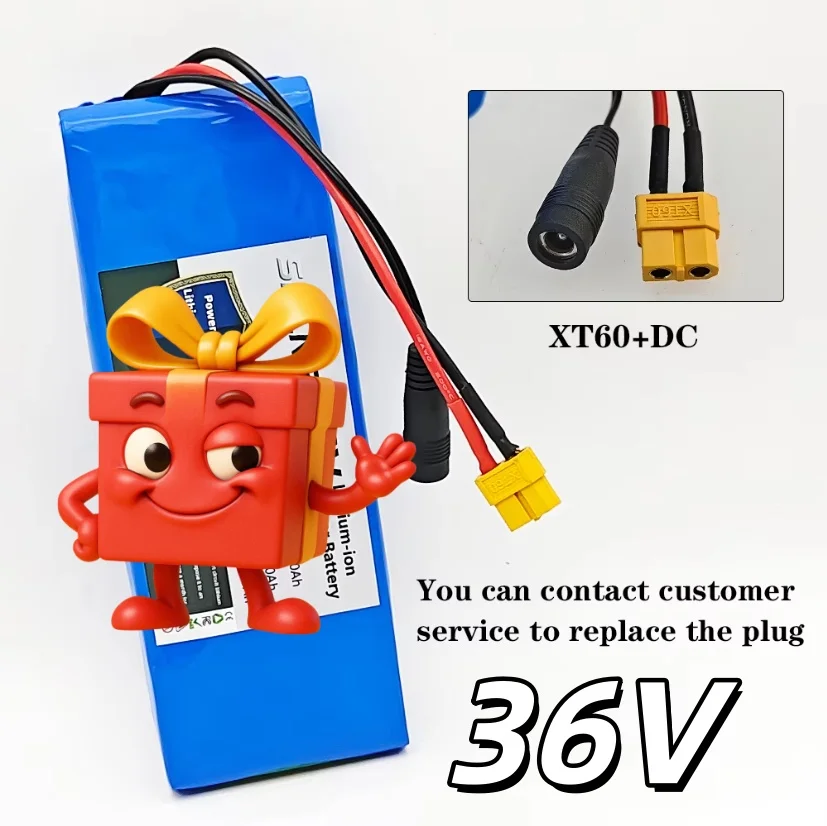 high-capacity 36V 6800mAh 10S1P battery pack 18650 rechargeable lithium-ion battery electric vehicle motorcycle 20A BMS 500W
high-capacity 36V 6800mAh 10S1P battery pack 18650 rechargeable lithium-ion battery electric vehicle motorcycle 20A BMS 500W