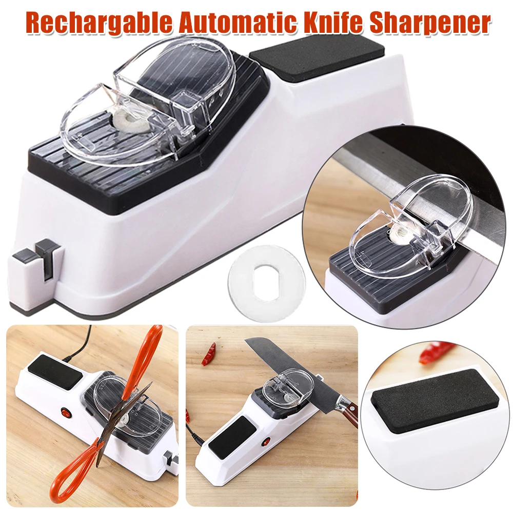 Knife Sharpener Adjustable Automatic Knives Sharpeners Household Rechargable Sharpeners Kitchen Knives Tool Fine Grinding Blade
Knife Sharpener Adjustable Automatic Knives Sharpeners Household Rechargable Sharpeners Kitchen Knives Tool Fine Grinding Blade